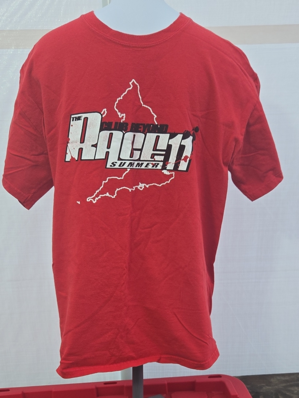 Red Graphic Short-Sleeve Men’s T-Shirt - Race 11 Design